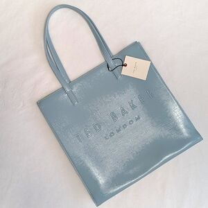 Ted Baker London Soocon Icon Tote Shopper Bag, Seafoam Ocean Blue 🌊